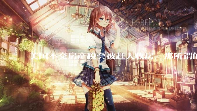 美国不交房产税会被赶人收房，那所谓的永久产权还有什么意义？