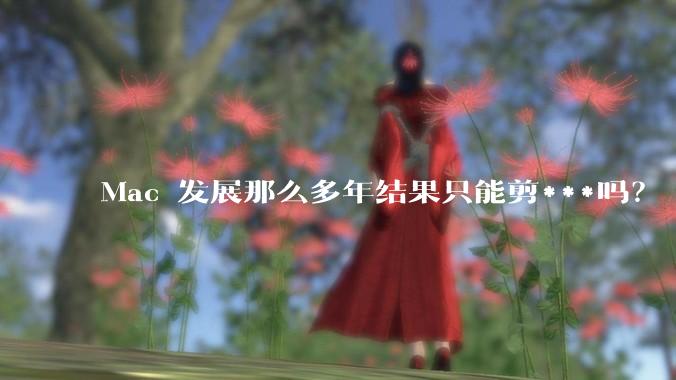 Mac 发展那么多年结果只能剪***吗？
