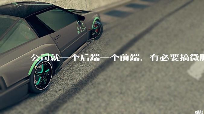 公司就一个后端一个前端，有必要搞微服务吗？