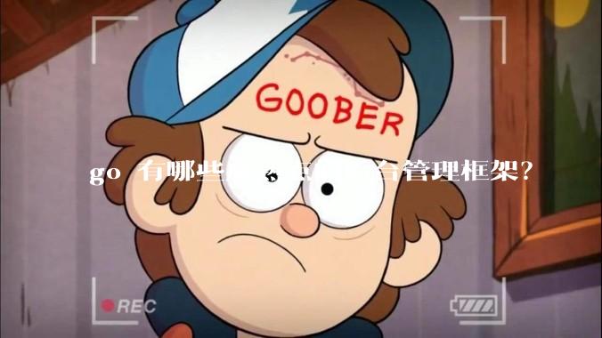 go 有哪些成熟点的后台管理框架？