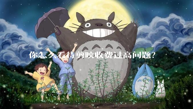 你怎么看待剪映收费过高问题？