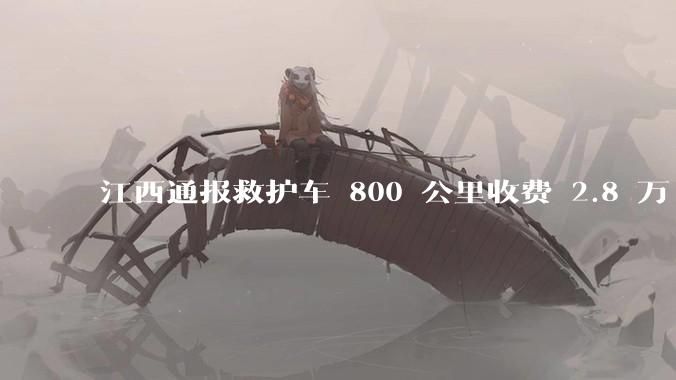 江西通报救护车 800 公里收费 2.8 万「不合理，暂停医院转运服务」，该医院要承担怎样的法律责任？